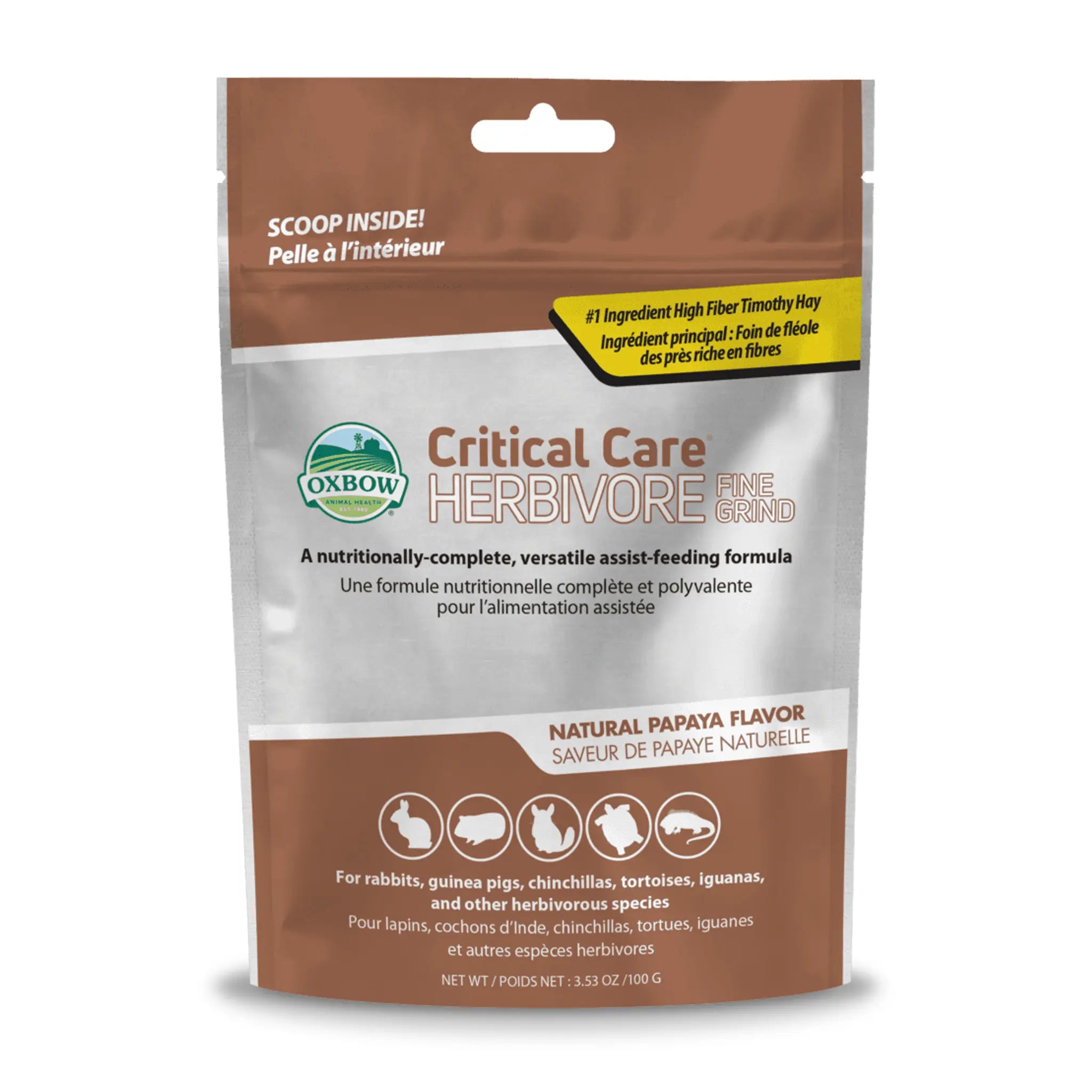 Oxbow Animal Health Critical Care Herbivore Fine Grind - 3.53 oz