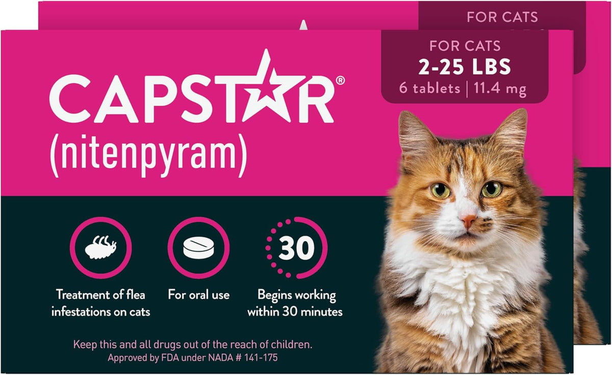 Capstar 11.4 mg Tablets - Kills Fleas and Maggots