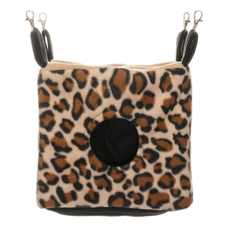 Image of Cozy Cube with all four straps raised as if hanging up in use.