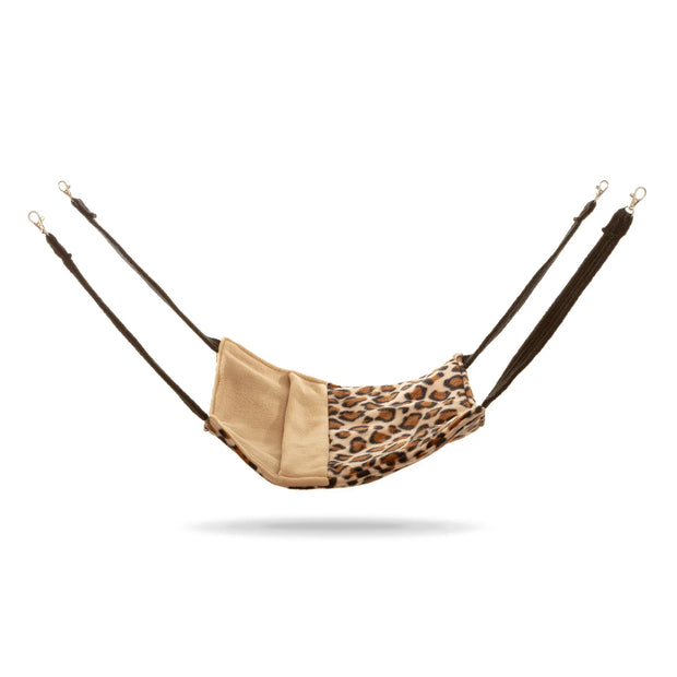 Image of Hammock hanging by all four straps against a white background.