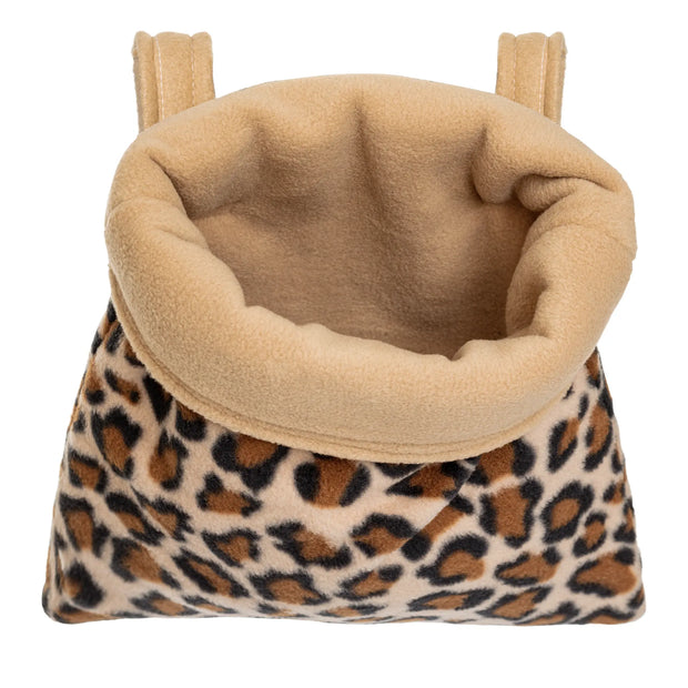 Image of a Cozy Pocket hanging upright by the velcro tabs.