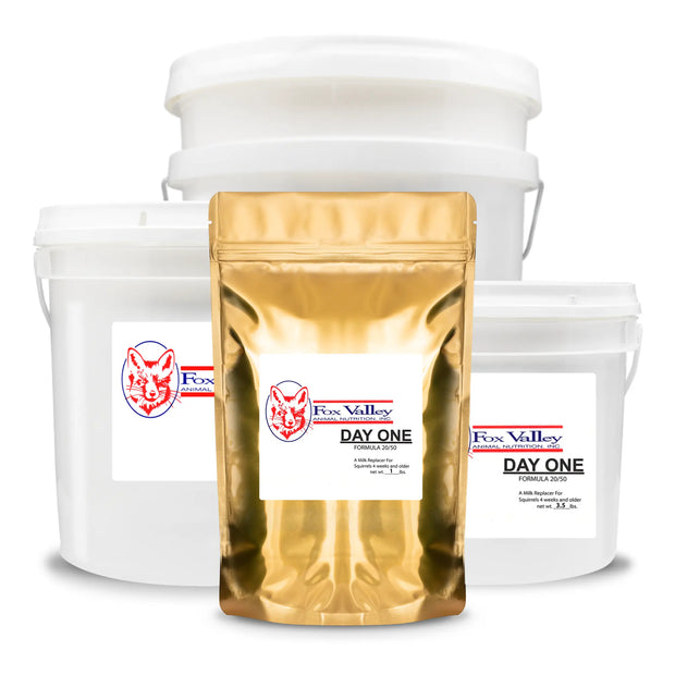 Image of all four sizes of Fox Valley 20/50. Including 1 lb, 3.5 lbs, 8 lbs, and 20 lbs.