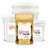 Image of all four sizes of Fox Valley 30/50 Formula for European Beavers. Including 1 lb, 3.5 lbs, 8 lbs, 20 lbs.