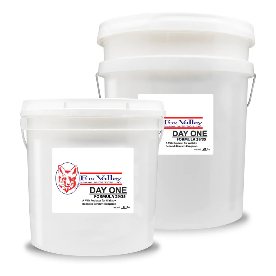 Image of the two available sizes of Fox Valley 29/35 for Wallaby Redneck Bennett-Kangaroo. Including 8 lbs and 20 lbs.