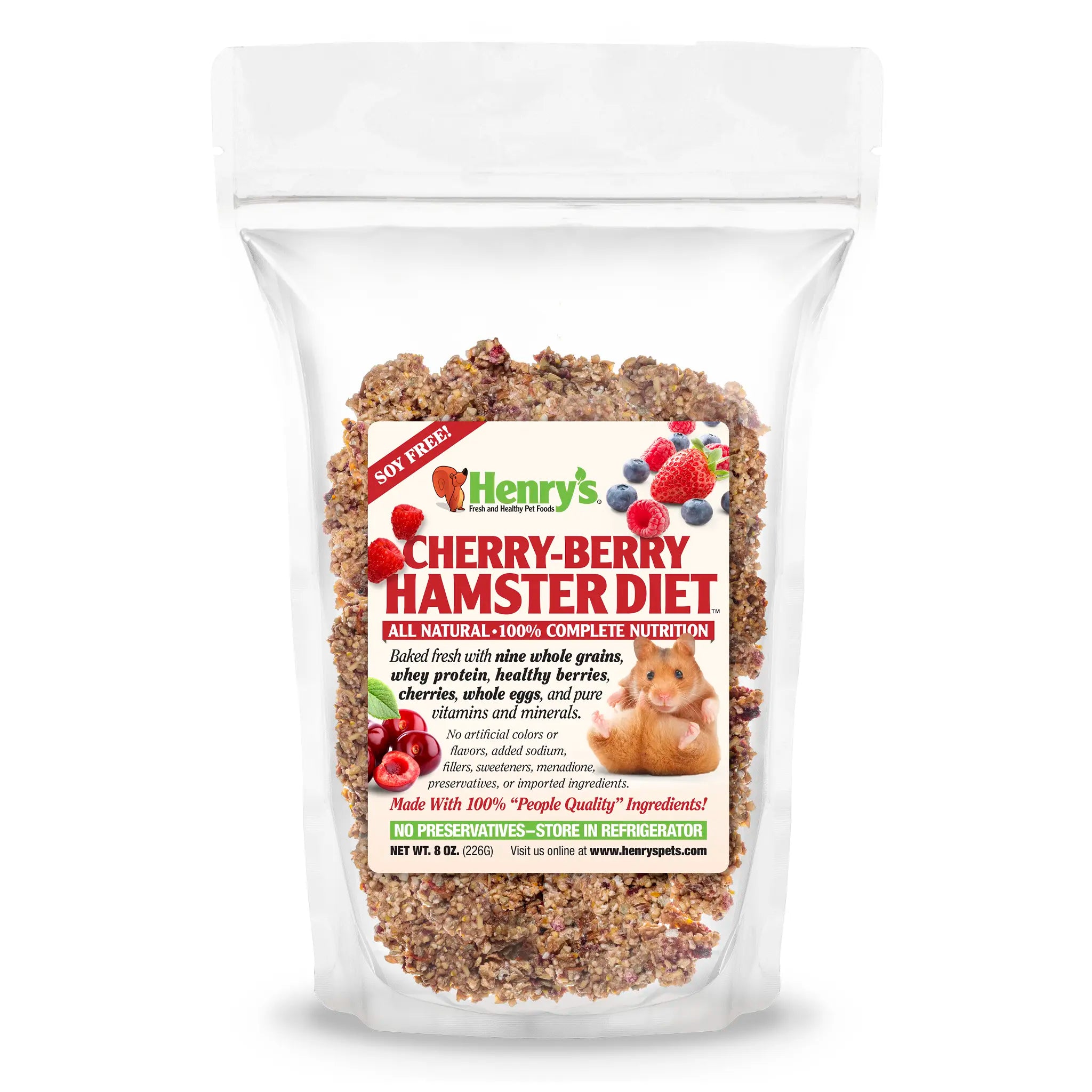Henry's Cherry-Berry Hamster Food - Soy Free