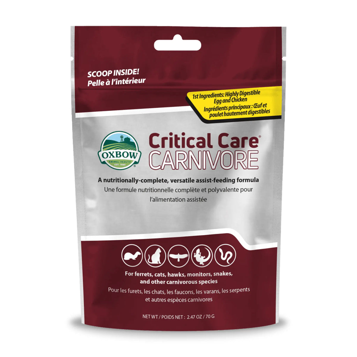 Oxbow Animal Health Critical Care Carnivore - 2.47 oz (70 g)