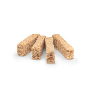 Image of four Peanut Stix on a white background.