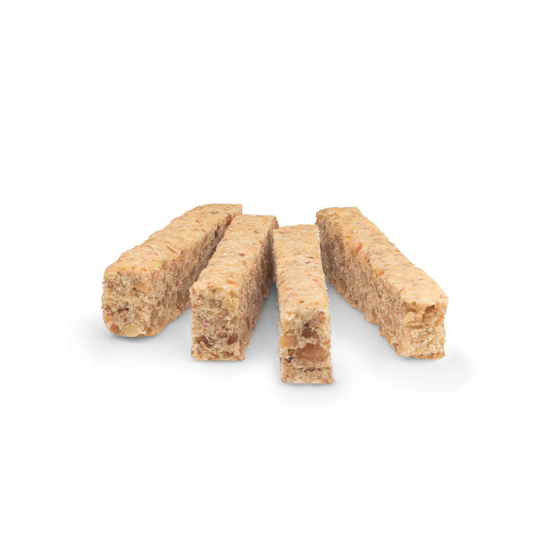 Image of four Peanut Stix on a white background.