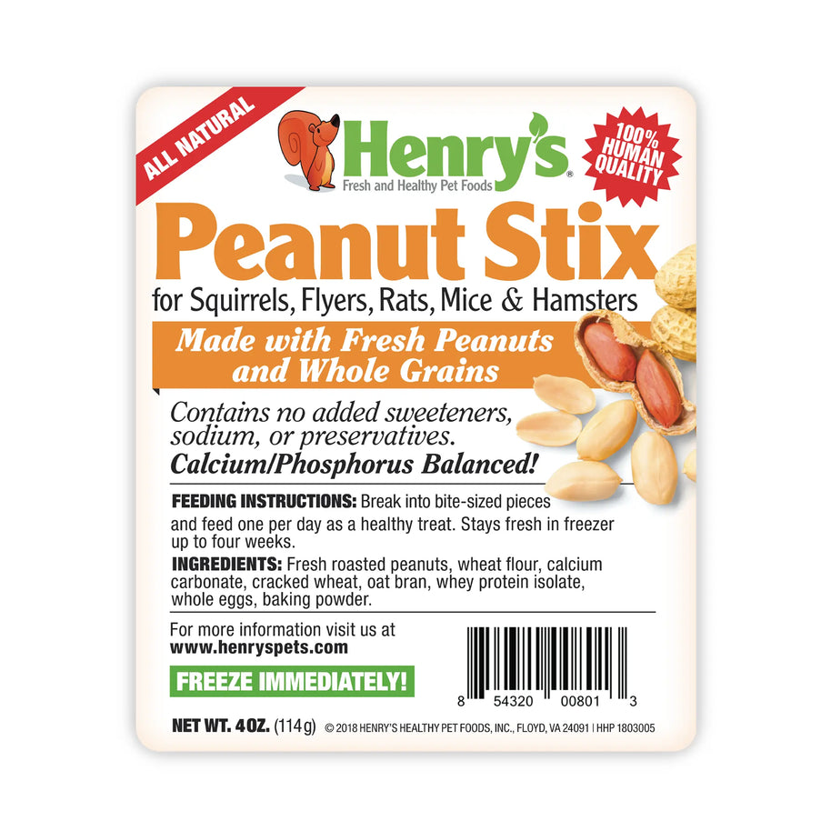 Image of bag label for Peanut Stix.