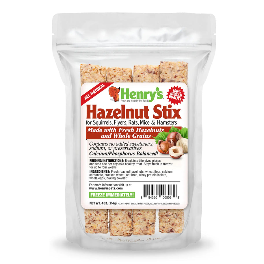 Image of Hazelnut Stix bag on a white background.