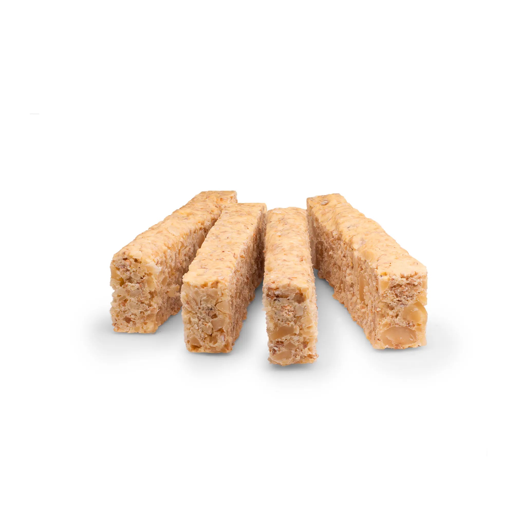Image of four Hazelnut Stix on a white background.