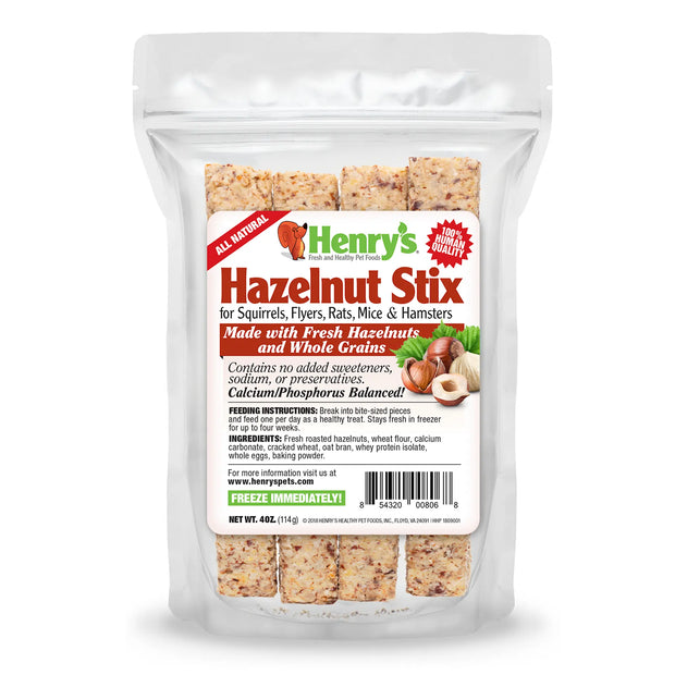 Image of Hazelnut Stix bag on a white background.