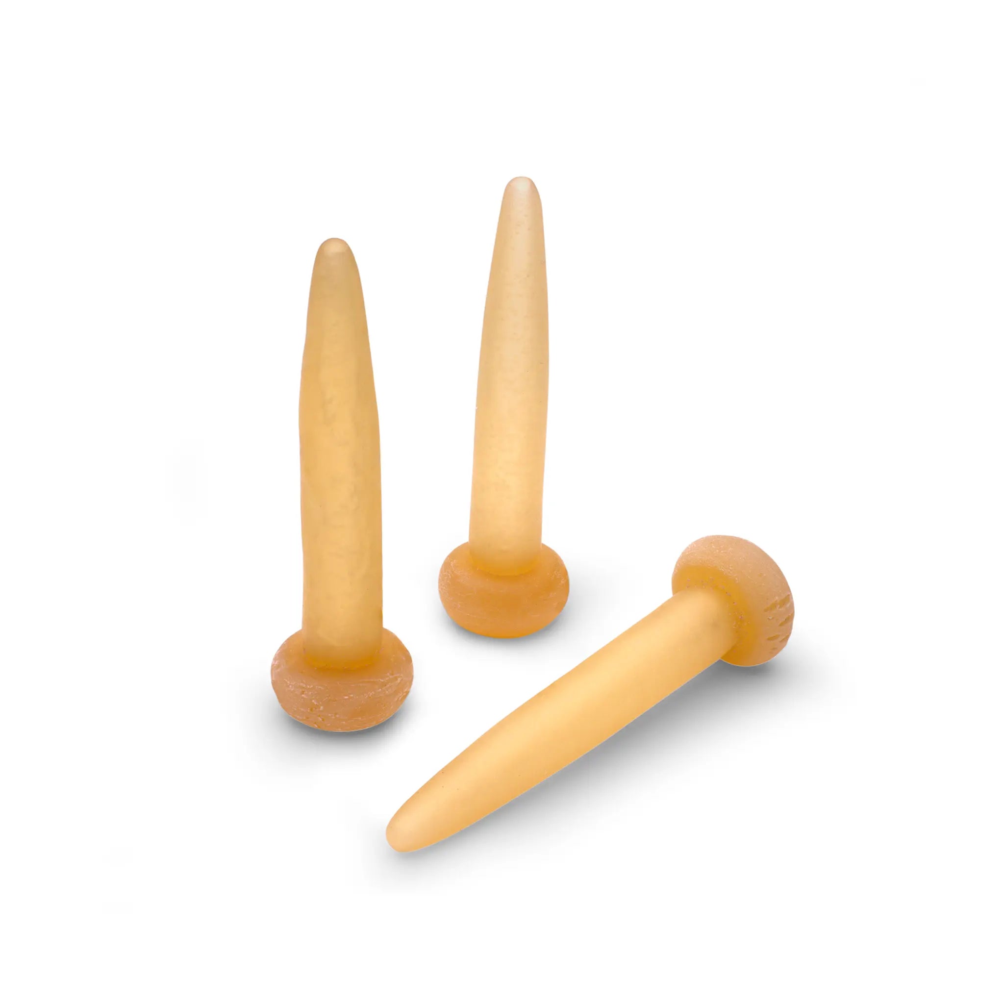 Image of three small feeding teats.