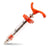 Image of 10 mL syringe with dosage nut.