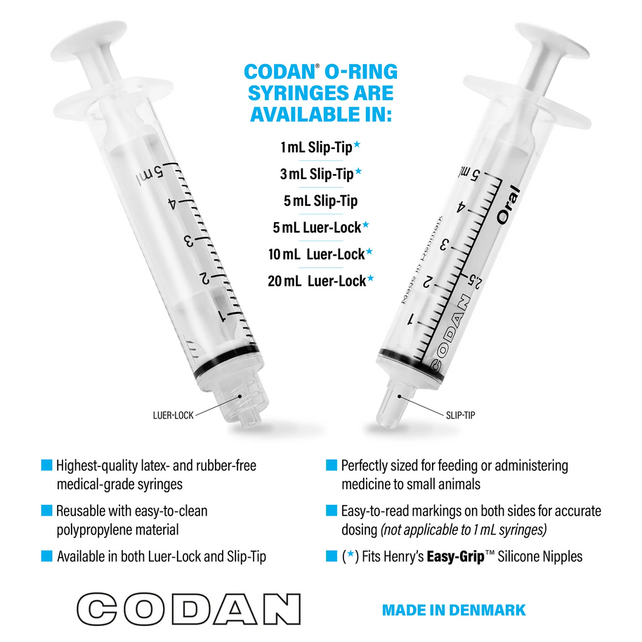 CODAN Slip-Tip O-Ring Syringes