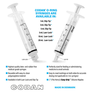 CODAN Luer-Lock O-Ring Syringes