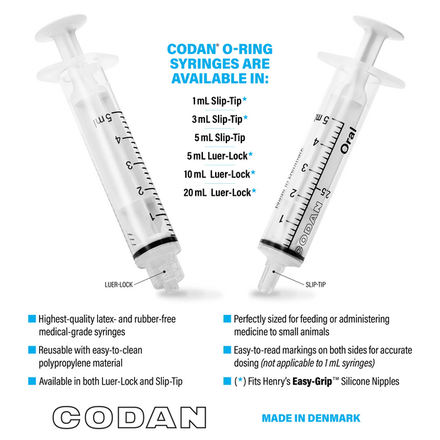 CODAN Luer-Lock O-Ring Syringes