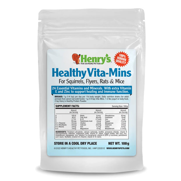 Vita-Mins - Supplement for Squirrels, Flyers, Rats and Mice - 100g