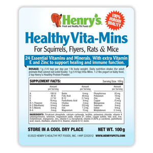 Vita-Mins - Supplement for Squirrels, Flyers, Rats and Mice - 100g