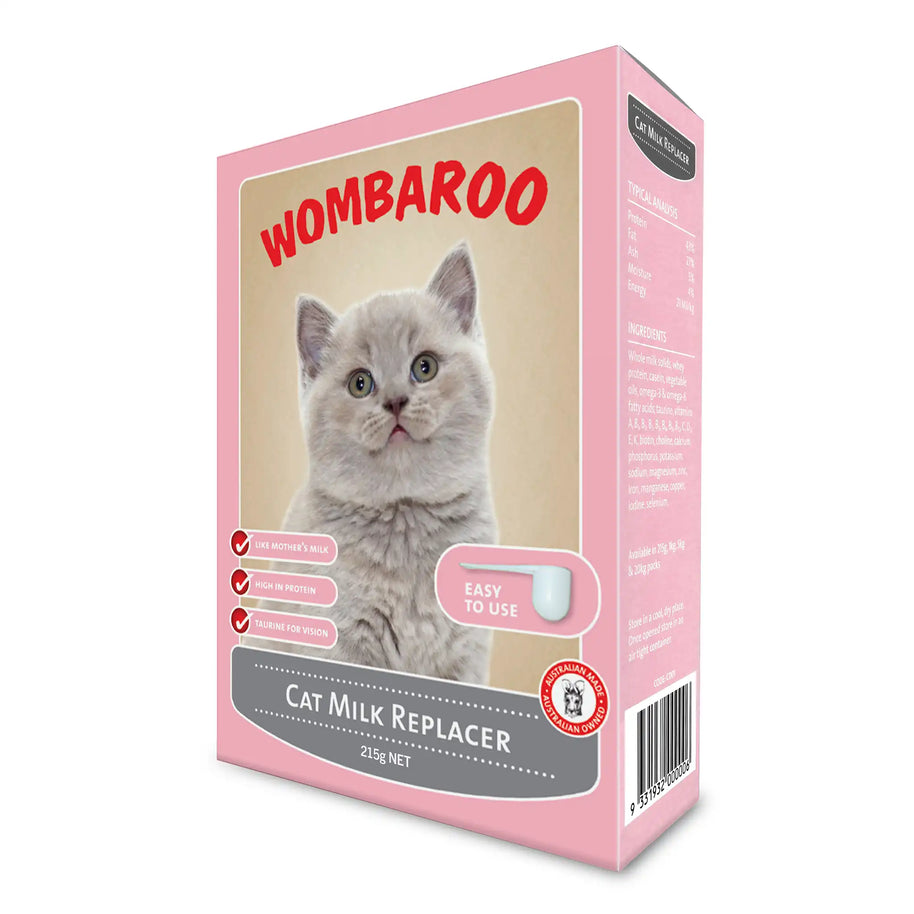 Image of 215 g box of Wombaroo Cat.