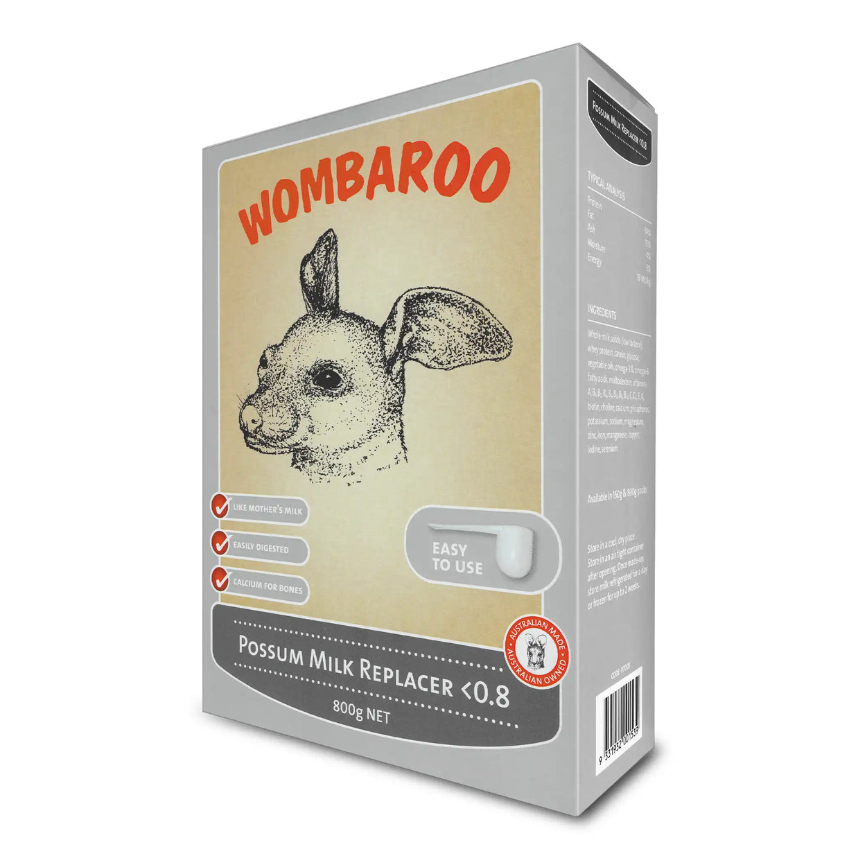 Wombaroo Possum Milk Replacer Stage 1
