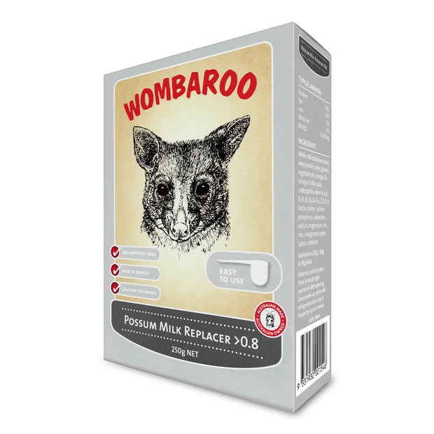 Image of Wombaroo Possum Stage 2 Milk Replacer box.