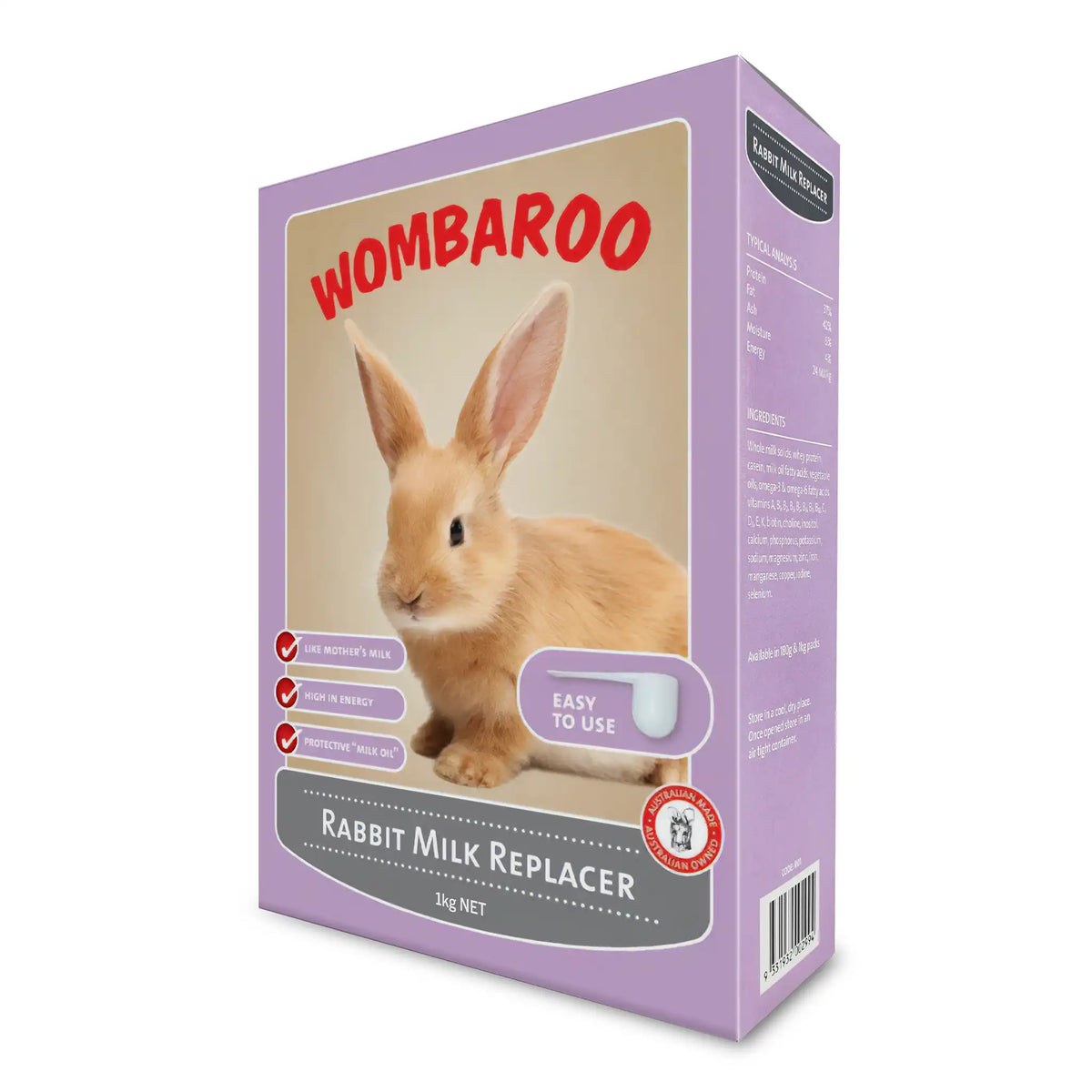Image of 1 kg Wombaroo Rabbit box.