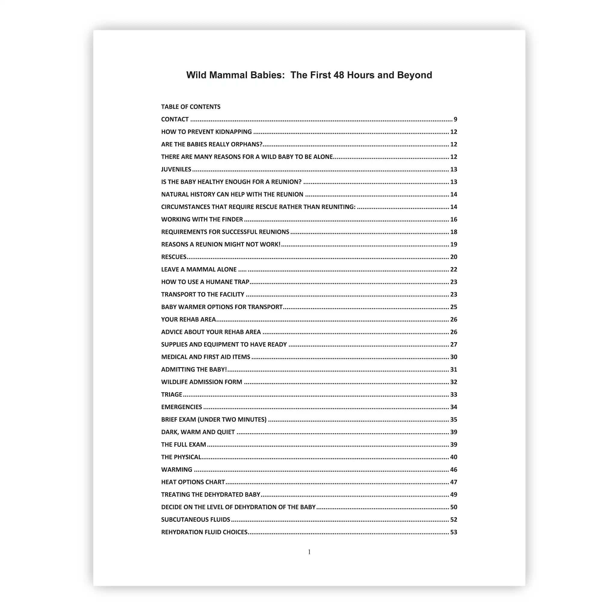 Wild Mammal Babies: The First 48 Hours and Beyond (4th edition)